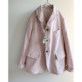 R&amp;D.M.Co-  cotton linen cordurooy jacket(pale pink)(30%)