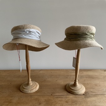 mature ha. JUTE drape hat(2color)